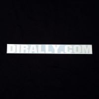 DIrally.com Decal - White