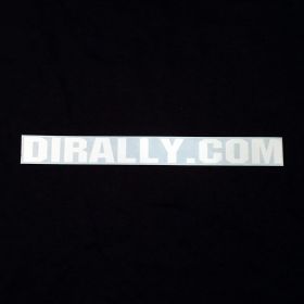 DIrally.com Decal - White